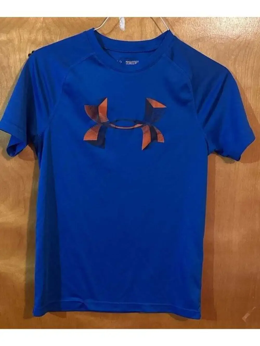 Under Armour shirt loose blue and orange size YMD